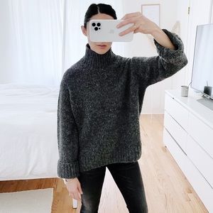 Charcoal Grey H&M turtleneck sweater